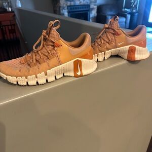 Nike  Metcon orange Sneakers with White Soles